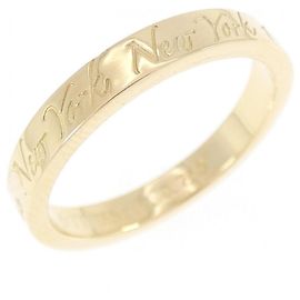Autre Marque Tiffany Notes Narrow Ring in Gelbgold