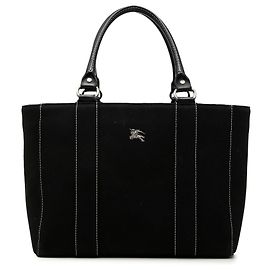 Burberry Shopper aus schwarzem Canvas