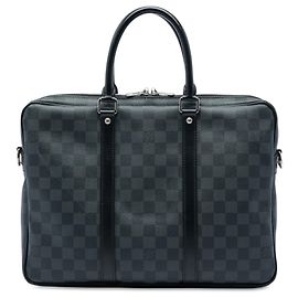 Louis Vuitton Black Damier Graphite Porte Documents Voyage PM