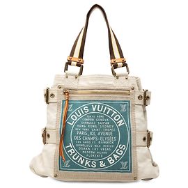Louis Vuitton Beige Cruise Line Globe Shopper Tote MM