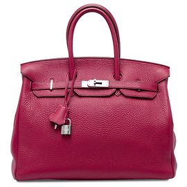 Hermès Pink Clemence Birkin Retourne 35