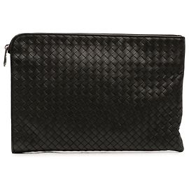 Bottega Veneta Document Case Medium Intrecciato in Nappa nero