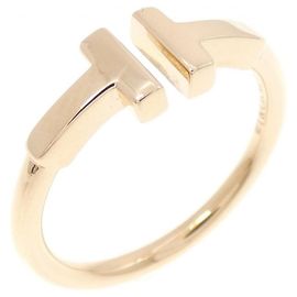 Autre Marque Tiffany T Wire Ring 18K Pink Gold