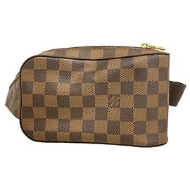 Borsa a tracolla Louis Vuitton Damier Geronimos in Ebene