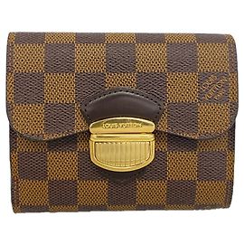 Cartera Tri-fold Louis Vuitton en Damier Ebene
