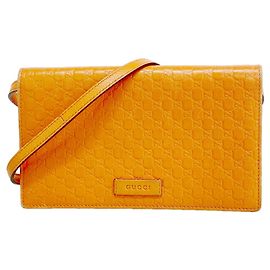 Gucci Microguccissima Leder-Schultergeldbörse
