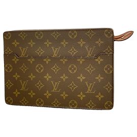 Louis Vuitton Monogram Pochette Homme Clutch Bag