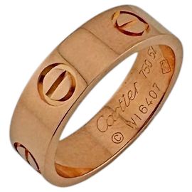 Bague Cartier Love en or rose 18K
