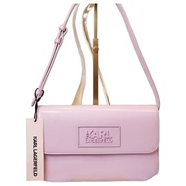 Borsa a tracolla Karl Lagerfeld in pelle vegana lavanda