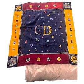 Christian Dior Seidentuch mit CD-Logo