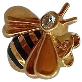 Broche Abelha Cartier 1990 Ouro Amarelo e Diamante