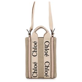 mala de mão Chloé Woody North South Mini Tote
