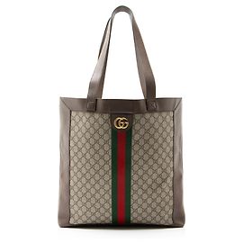 Gucci GG Supreme Ophidia Soft Vertical Large Tote