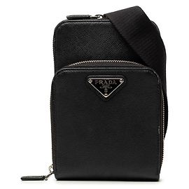 Prada Triangle Logo Phone Crossbody
