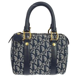 Christian Dior Vintage Trotter Boston Diorissimo Canvas Mini