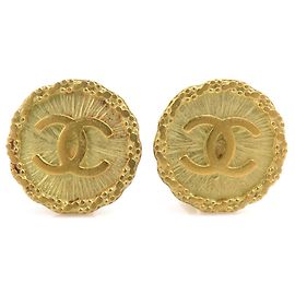 Brincos de pressão Chanel Gold