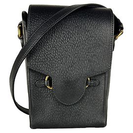 Bolso de hombro Gucci de cuero negro