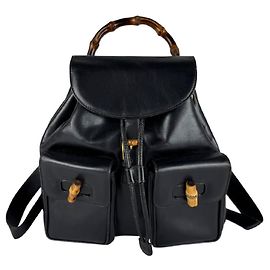 Gucci Bamboo Leder-Rucksack