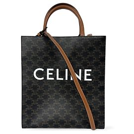 Céline Celine Vertical Cabas Triomphe Coated Canvas Large