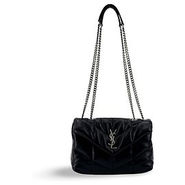 Autre Marque Saint Laurent Loulou Puffer Quilted Leather Small