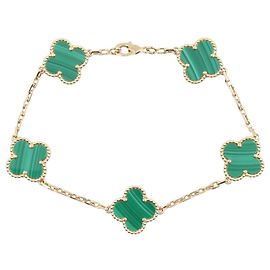 Bracciale Van Cleef & Arpels Vintage Alhambra Malachite 5P
