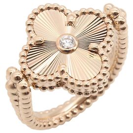 Anello Dali reversibile Vintage Alhambra in madreperla grigia Van Cleef & Arpels