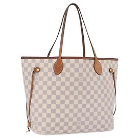Sac Tote LOUIS VUITTON Damier Azur Neverfull MM N41605 LV Auth 204358