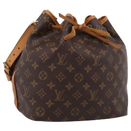Borsa a tracolla LOUIS VUITTON Monogram Petit Noe M42226 LV Auth 203112V