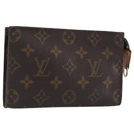 LOUIS VUITTON Monogram Bucket PM Accessory Pouch LV Auth 204384