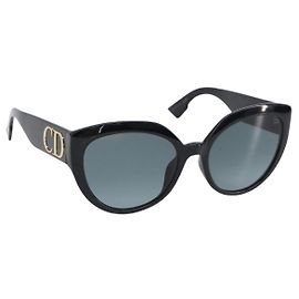 Occhiali da sole Christian Dior Plastica Nero Oro Auth 203630M