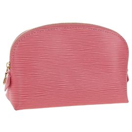 LOUIS VUITTON Epi Pochette Cosmetic PM Pouch Eugenie Pink M15198 LV Auth ki6851M