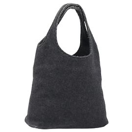 Bolsa Miu Miu em feltro cinza Auth 205081