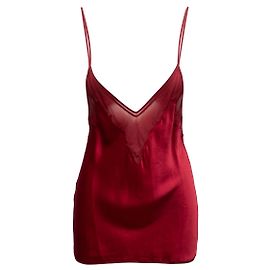 Red Prada Satin Cami Top Size US S