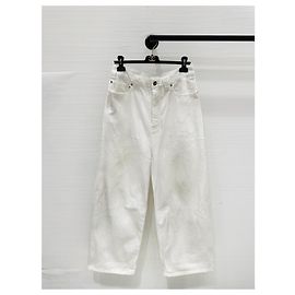 Pantalones Balenciaga de denim blanco