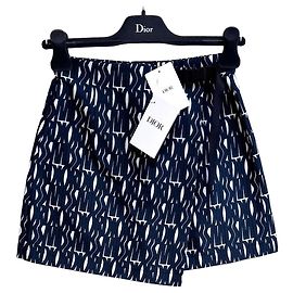 Autre Marque Pantalon Dior Navy en Polyester