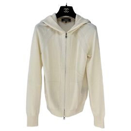 Malhas Loro Piana em cashmere cor ecru