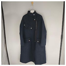 Cappotto Hermès Navy in Cashmere Donna Taglia 34