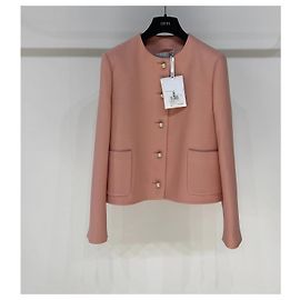Autre Marque Dior Jacke aus Wolle mit Perlenverzierung