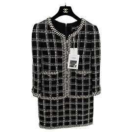 Chanel Check Pattern Cotton Dress