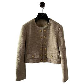 Céline Double Breasted Tweed Jacket