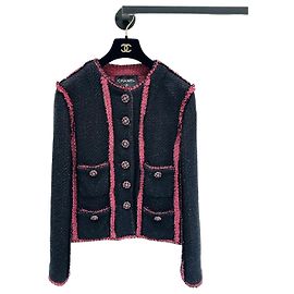 Chaqueta Chanel de tweed para mujer talla 38