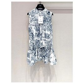 Autre Marque Dior Kleid aus Baumwolle mit Animal Print