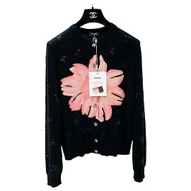 Chanel Strickjacke aus Kaschmir mit Pailletten