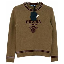 Pull Prada en laine kaki