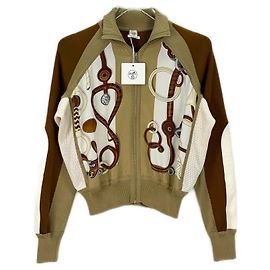 Hermès Silk Jacket Brown
