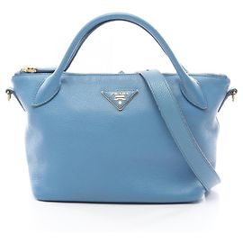 Prada PRADA Triangle Plate 2-Way Handbag