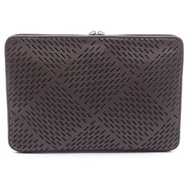 Borsa a pochette Bottega Veneta in pelle marrone