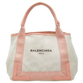 Borsa a mano Balenciaga Navy Cabas S