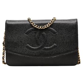 Bolso de hombro Chanel Coco Mark Crossbody con cartera y cadena