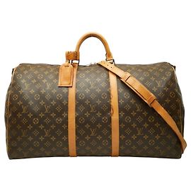 Louis Vuitton Monogram Keepall Bandoulière 60 Boston Bag